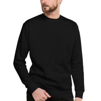Cotton Heritage M2480 sweatshirt in Black for custom pet portrait embroidery